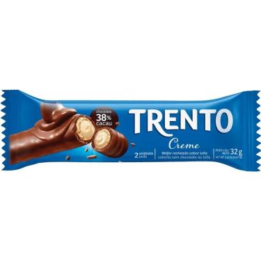 Imagem de Wafer Recheado Creme Trento Peccin 32g Chocolate ao Leite