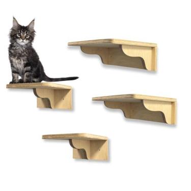 Imagem de Playground Gato Área Externa 4pcs Parafusado Resistente - BT WOOD