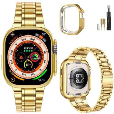 Imagem de Pulseira de relógio MioHHR em aço inoxidável sólido 316L para Apple 49