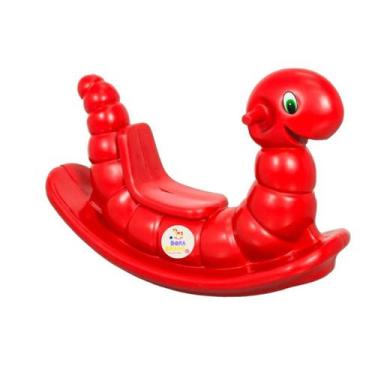 Imagem de Gangorra Minhoca infantil vermelha - Dora Toys