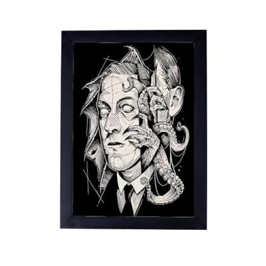 Imagem de GENÉRICO, quadro 24x33 personalizado escritor hp lovecraft P8846