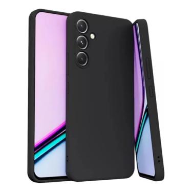 Imagem de Capa Case PREMIUM Compatível Samsung_ Galaxy A56 Silicone Macio Interior Aveludado - Proteção De Câmera (PRETO)