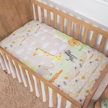 Imagem de Edredom POP para bebê Menino e Menina - Miguel Baby, Safari Caqui