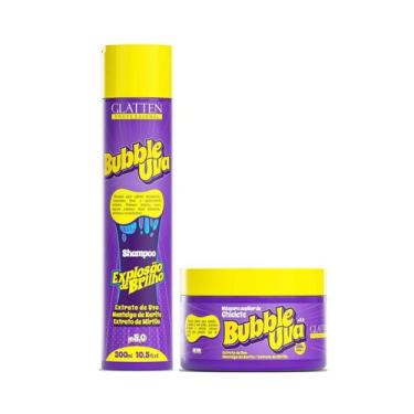 Imagem de Glatten Bubble Uva Shampoo e Máscara