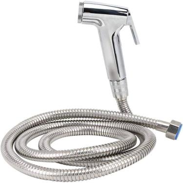 Imagem de Ducha Higiênica Cromada Luxo: Completa ível E Com Gatilho Para Banheiro