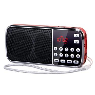 Imagem de Rádio FM Bluetooth AM PRUNUS J-189 com lanterna LED vermelha