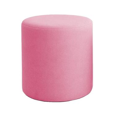 Imagem de Puff Beca Cilindro Boucle Live - 7 Decor Rosa