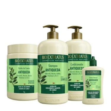 Imagem de Kit Bio Extratus Jaborandi Antiqueda Shampoo Litro Condicionador Másca