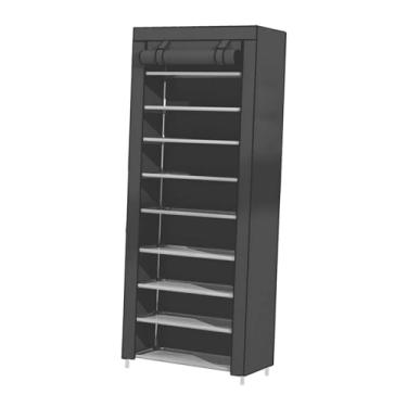 Imagem de Ioensy Suporte para Calçados, Organizador Prático para Corredor, Apartamento E Dormitório, Cinza Prateado de 10 Camadas, Tamanho real