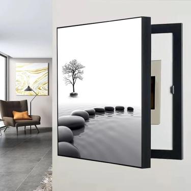 Imagem de Armário de capa da caixa de fusíveis Decorativa de tampa elétrica do medidor elétrico, painel elétrico, oculte pinturas da caixa de distribuição elétrica caixa decorativa, D, 35x45cm