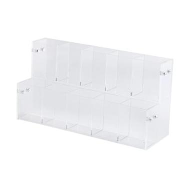 Imagem de predolo Suporte de Exibição de Caneta de 2 Camadas, Porta-lápis, Porta-canetas, Organizador de Mesa, Armazenamento para Escola, Pincéis, Lojas, Batons, Livrar