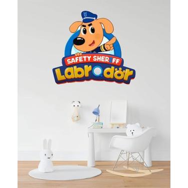 Imagem de Adesivo De Parede Sheriff Labrador - Lojinha Da Luc Adesivos