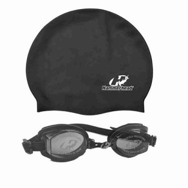 Imagem de Óculos de Natação Hammerhead Vortex 1.0 + Touca de Natação, Preto