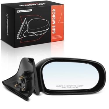Imagem de A-Premium Espelho retrovisor manual do lado do passageiro - compatível com Toyota Tercel 1995 1996 1997 1998 1999 - Não aquecido, não dobrável, preto retrovisor externo