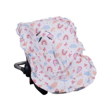 Imagem de Capa Bebê Conforto Menina e Menino Acolchoada Liso e Estampada Univers