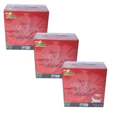 Imagem de Chá Maça com Canela Orgânico Kit 3 Caixas Campo Verde