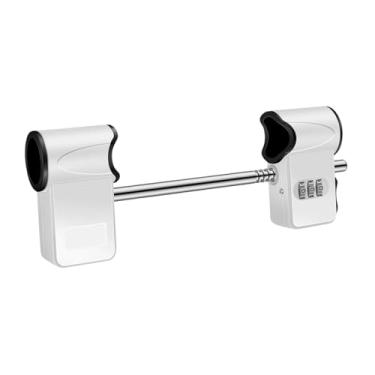 Imagem de Bothyi Fechadura de combinação de 3 dígitos para portas duplas, acessórios de decoração para serviços pesados, cadeado com senha, trava de porta resistente