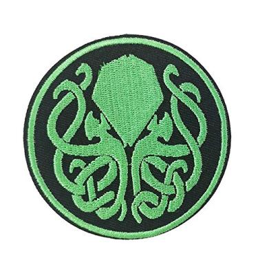 Imagem de Cute-Patch Cthulhu R'Lyeh H.P Lovecraft Logotipo Terror Bordado Ferro em Patch Holloween Presente Criativo