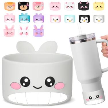 Imagem de Tizuxa Para Stanley Boot, bota de silicone de baleia fofa para Stanley Cup 1,134 g Quencher Adventure Tumbler, bota de garrafa de água para Stanley Iceflow 20 850 g, botas Stanley Cup acessórios