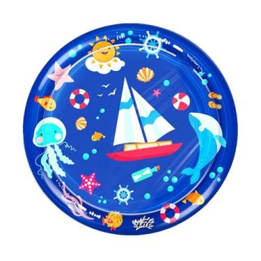 Imagem de Rrlihjgu Tapete Sprinkler para Cães,Tapete De Piscina Para Brincadeiras Aquáticas Para Animais | Tapete Sprinkler Interativo para Piscina, Parque, Exterior, Interior