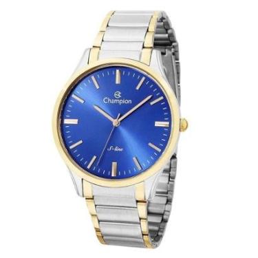 Imagem de Relógio de Pulso Masculino Bicolor Champion Slim Analógico CN21069F-Masculino