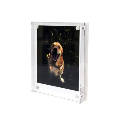 Imagem de LAGIPA Moldura Polaroid de 10,8 x 8,9 cm para Polaroid Now I-Type/600/SX-70/Instax Wide Square/HP Sprocket Film/Zink Photo, Moldura acrílica de 9,5 x 11,5 cm, tela de mesa (pacote com 1)