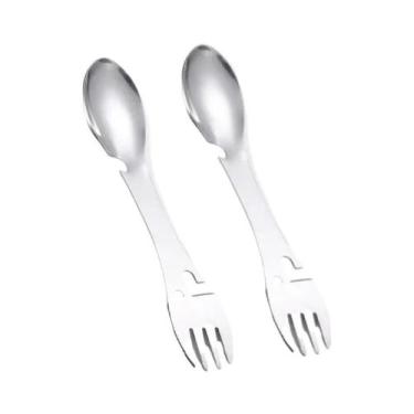 Imagem de Kit Multifuncional De Sobrevivência Ao Ar Livre 5 Em 1 EDC Garfo De Ac