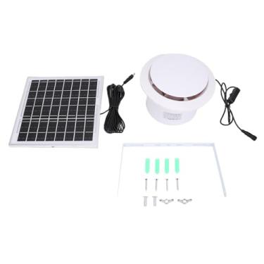Imagem de Yosoo Kit de Ventilador de Exaustão Com Energia Solar 8W Com 4,8W para Galinheiro de Estufa Coop Pet House Com Fãs de Entrada ou fã de Ar de Exaustão para Fora
