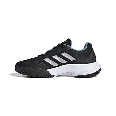 Imagem de Tênis Adidas Gamecourt 2 Preto Azul Claro e Branco-37