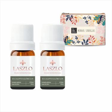 Imagem de Kit 2 Óleos Essenciais de Eucalipto Glóbulus Laszlo com 1 Necessaire M