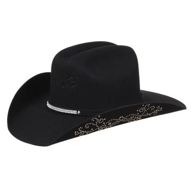 Imagem de Chapéu Feltro Arizona Com Strass Preto Pralana 36894