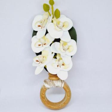 Imagem de Porta Guardanapo Mini Orquídea - Decor Madame Blue, Branco