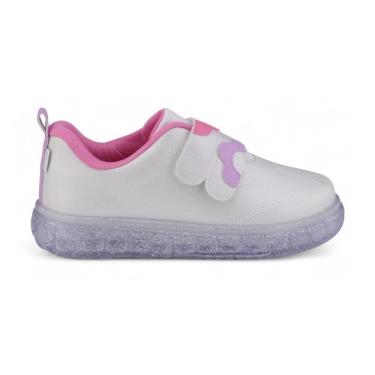 Imagem de Tênis Infantil Menina de Led Pampili Sneakers Luz 483045 Casual