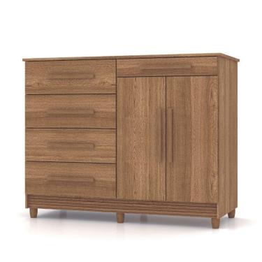 Imagem de Cômoda Sapateira Sirius 2 Portas 5 Gavetas Vr Cor:nature Brisa