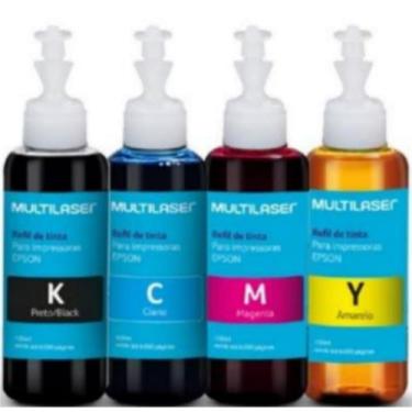 Imagem de Refil de Tinta Multilaser Compativel Impressora Ecotank L396 L455 L475