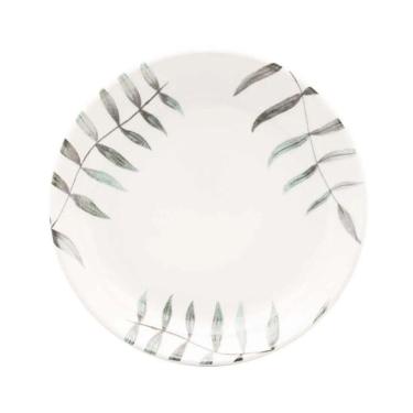 Imagem de Prato Fundo Em Cerâmica Flat Samambaia 20,5cm Oxford