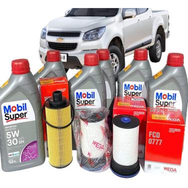 Imagem de Kit Óleo Filtros Nova S10 2.8 Diesel 2012 a 2016 mobil/wega
