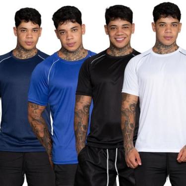 Imagem de Kit 4 Camiseta Esportiva Masculina Dry Fit - DMB MODA, Alz esc alz prt