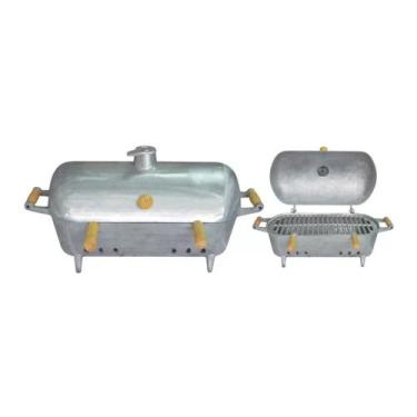 Imagem de Churrasqueira A Bafo De Alumínio Fundido Grande