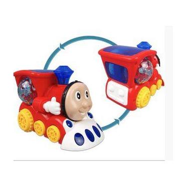 Imagem de Brinquedo Carrinho Trem Thomas Musical Bate E Volta Com Luz Giratória 