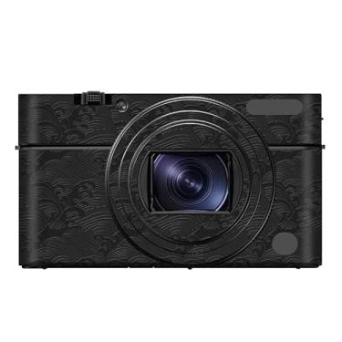 Imagem de Adesivo para o corpo da câmera, película protetora, acessórios para Sony RX100 V RX100 IV Vinyl Wrap Decalques RX100M4 RX100M5 RX100M5A (Wave Black)
