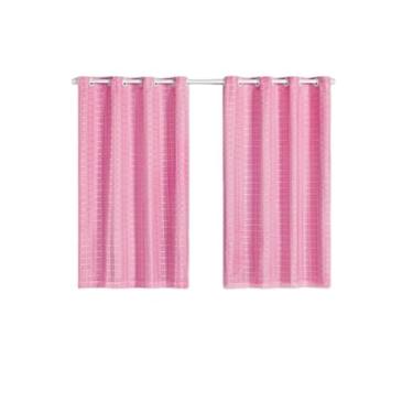 Imagem de Cortina Blackout Blecaute Pvc Com Tecido Xadrez 2,80 X 1,60(Rosa)