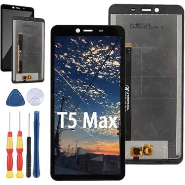 Imagem de Yuxyiony Nova tela de substituição para tela LCD HOTWAV T5 Max e acessórios de ferramenta de substituição