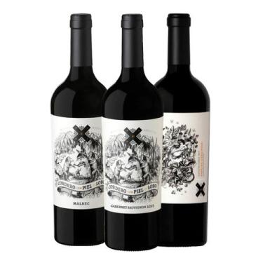 Imagem de Kit C/ 3 Uni Vinho Arg Cordero Con Piel De Lobo Malbec 750ml - Mendonz