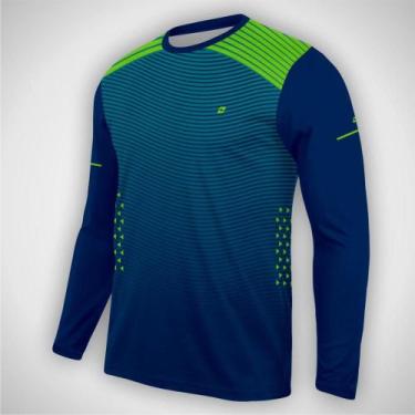 Imagem de Camisa Esportiva Masculina Proteção UV Manga Longa Dry Fit - Dsportivo