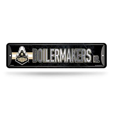 Imagem de Rico Industries Placa de metal NCAA Purdue Boilermakers (10 x 38 cm) – Ótima para casa, quarto, decoração de caverna masculina