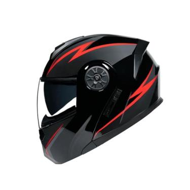 Imagem de kowaku Capacete de Bicicleta Elétrica para Adultos, Capacete de Bicicleta com Lente Dupla, Prático, Fashion, Protetor Completo para Mulheres E Homens Ao Ar L, L