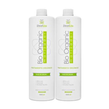 Imagem de 2 Progressivas Bio Organic Matizador Para Loiras - Steel Liss Cosmetic