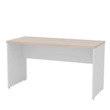 Imagem de Mesa De Escritório Escrivaninha 1.40x60 Tampo 30mm Netmobil - Dubai/branco