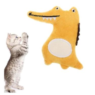 Imagem de 2 Brinquedos Jacaré de Pelúcia PET Gatos Cachorros
